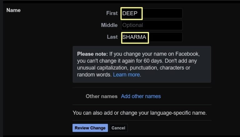 how-to-write-your-name-in-capital-letters-on-facebook